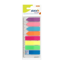 Stick'n Öntapadó oldaljelölő STICK`N műanyag neon színek 4x45x12mm + nyilak 4x42x12 mm jegyzettömb