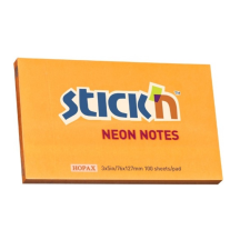 Stick'n Öntapadós jegyzettömb STICK&#039;N (21168) 76X127mm NEON NARANCS 100lap jegyzettömb