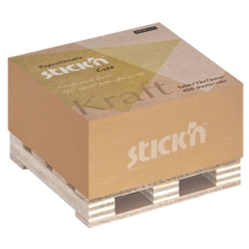  StickN KraftCube 76x76mm 400lap barna öntapadó jegyzettömb jegyzettömb