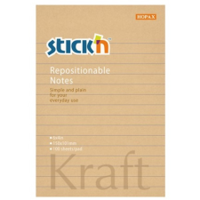  StickN KraftNotes 150x101mm 100lap vonalas öntapadó jegyzettömb post-it
