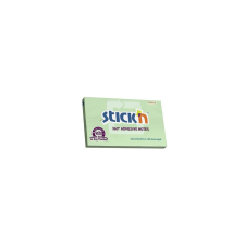 Stickn Öntapadó jegyzettömb STICK`N 76x127mm 360°-ban tapadó zöld 100 lap post-it