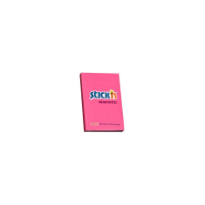 Stickn Öntapadó jegyzettömb STICK`N 76x51mm neon pink 100 lap post-it