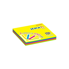 Stickn Öntapadó jegyzettömb STICK`N 76x76mm neon magic pad 100 lap post-it