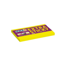 Stickn Öntapadó jegyzettömb STICK`N extra erős 76x127mm neon sárga 90 lap post-it
