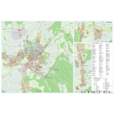 Stiefel Ajka város falitérkép térkép