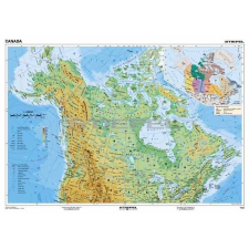 Stiefel Kanada, domborzati (angol) térkép