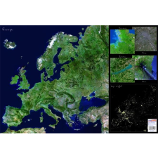 Stiefel Könyökalátét, kétoldalas,   "Európa űrtérkép"