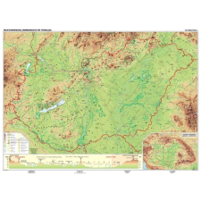 Stiefel Magyarország domborzata és vízrajza iskolai falitérkép DUO (hátoldal: vaktérkép) térkép