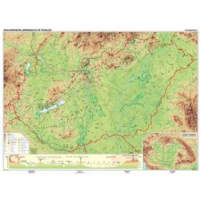 Stiefel Magyarország domborzata falitérkép, könyöklő Stiefel 65x45 cm térkép