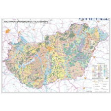 Stiefel Magyarország genetikus talajtérképe falitérkép, könyöklő 65x45 cm térkép