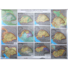 Stiefel Magyarország területi változásai a honfoglalástól napjainkig falitérkép, könyöklő Stiefel 65x45 cm térkép