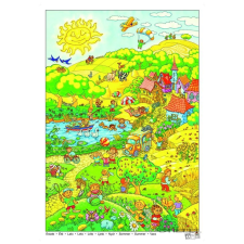 Stiefel Nyár tabló ( fóliás-fémléces) grafika, keretezett kép
