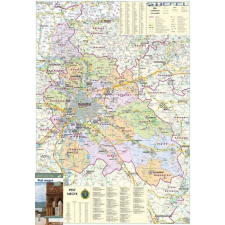 Stiefel Pest megye falitérkép fémléces fóliázott Stiefel 1:150 000 70x100cm térkép