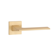 Stile OMA Négyzetrozettás Q SLIM 7MM GOLD SATIN - Szatén arany színű BB zár és alkatrészei