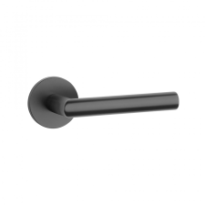 Stile YUZA Körrozettás R SLIM 7MM BLACK - Fekete (CSAK KILINCS FELSŐ ROZETTÁN) zár és alkatrészei