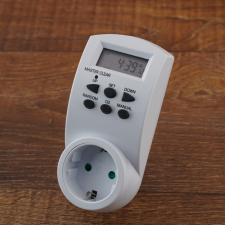 Stilo kapcsolóóra digitális heti, fehér, max.3600W, 230V,16A villanyszerelés