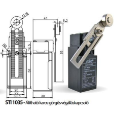 Stilo Végálláskapcsoló állítható karos-görgős 1035 villanyszerelés