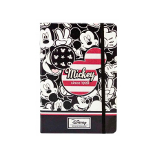 Stílusos jegyzetfüzet MICKEY MOUSE, keményfedeles, 100 oldal, 01787 füzet