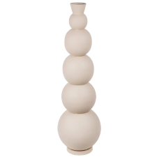  Stílusos, modern megjelenésű taupe szín magas padlóváza 31x112 cm dekoráció