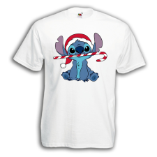 Stitch Cukorpálca - Karácsonyi Férfi Póló férfi póló