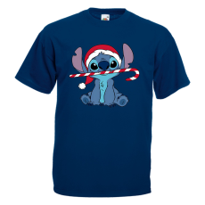  Stitch Cukorpálca - Karácsonyi Férfi Póló