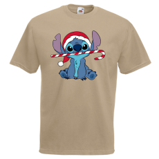  Stitch Cukorpálca - Karácsonyi Férfi Póló