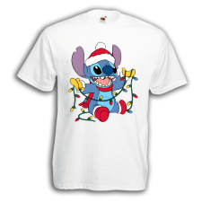 Stitch Karácsonyi Égők - Karácsonyi Férfi Póló férfi póló