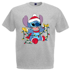  Stitch Karácsonyi Égők - Karácsonyi Férfi Póló