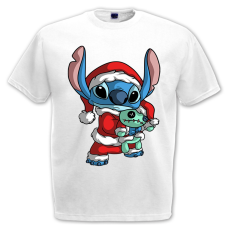  Stitch Mikulás - Karácsonyi Férfi Póló