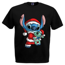  Stitch Mikulás - Karácsonyi Férfi Póló