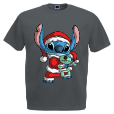  Stitch Mikulás - Karácsonyi Férfi Póló