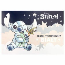 Stitch műszaki rajzlap tömb - A4 fehér 10 lapos - Stitch és Scrump füzet