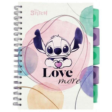 Stitch spirálos notesz B5 - Love More füzet