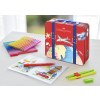 Stocktechnik Kereskedelmi Kft. Faber-Castell Filctoll készlet 40db-os, színezőlapokkal, fém dobozban, bőröndös