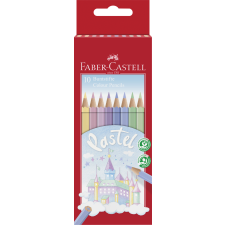Stocktechnik Kereskedelmi Kft. Faber-Castell Színes ceruza készlet 10db-os pasztell hatszögletű színes ceruza