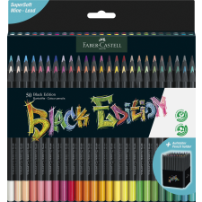 Stocktechnik Kereskedelmi Kft. Faber-Castell Színes ceruza készlet 50db-os Black Edition fekete test színes ceruza