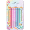 Stocktechnik Kereskedelmi Kft. Faber-Castell Színesceruza készlet 12db-os SPARKLE pasztell fém dobozban