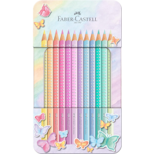 Stocktechnik Kereskedelmi Kft. Faber-Castell Színesceruza készlet 12db-os SPARKLE pasztell fém dobozban színes ceruza