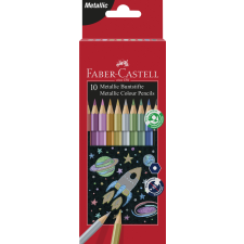 Stocktechnik Kft. Faber-Castell Színes ceruza készlet 10db-os metál színek ceruza