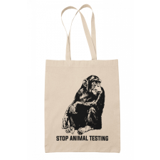  Stop animal testing - Vászontáska kézitáska és bőrönd