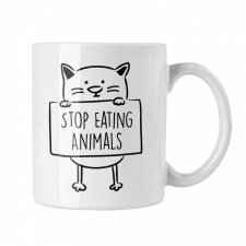  Stop eating animals - Fehér Bögre bögrék, csészék