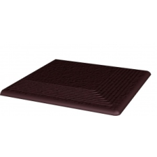  STOPNICA RYFLOWANA NAROŻNA STRUKTURALNA BROWN  Natural Brown Duro 30x30x1,1 csempe