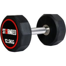 StormRed gumírozott súlyzó 12,5 kg kézisúlyzó