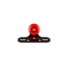 Str8 Hátsó lámpa LED kör alakú piros rendszámtartóval motorkerékpár fényszóró
