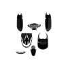 Str8 Idomkészlet 7 db fekete metál Peugeot Kisbee STR8  Vázak, idomok, kiegészítők Idomok, burkolat elemek