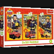 Strażak Sam tűzoltós csapat puzzle 3x50 puzzle, kirakós