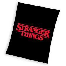  Stranger Things Black coral fleece polár takaró 130x170cm lakástextília