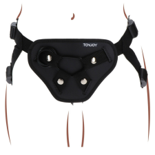  Strap-On Deluxe – prémium fekete dildós heveder پن műpénisz, dildó