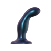 Strap-On-Me Snaky M - hajlított anál dildó (metálkék)