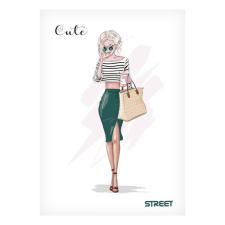 Street Füzet STREET Cute A/5 54 lapos sima füzet